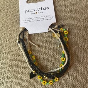 New Pura Vida Sunflower Bracelets